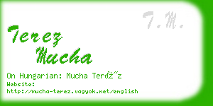 terez mucha business card